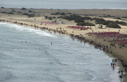 Maspalomas - sanddyner, naturisme, golf og mange tyskere